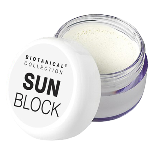 Jar of TOTAL Sun Block Health and Safety Printed Lip Balms