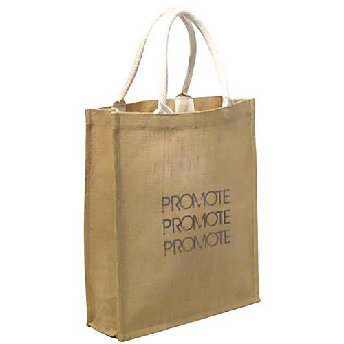 Biodegradable Jute Everyday Shopper Promotional Bags Printed Bags