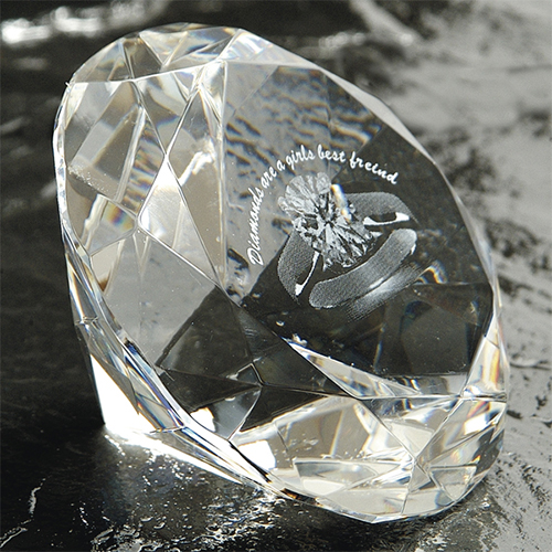 60mm Crystal Diamonds Glass Products Personalised Awards All