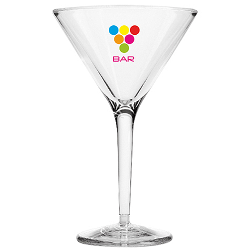 7oz Reusable Plastic Cocktail Glasses Branded Glasses