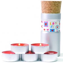 Printed Scented Tea Light Candle Pods for Promotional Campaigns