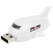 USB Aeroplane Flashdrives in White