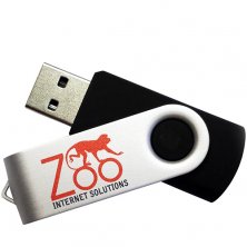 Promotional 4GB Twist USB Flashdrives for saving data