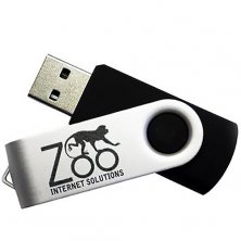 Custom branded 8GB Express Twist USB Flashdrives