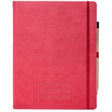 Ivory Tucson Large Notebooks with Pencil in Red