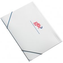 A4 Elasticated Folders in White