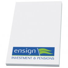 Promotional A8 Sticky Notes printed with company design