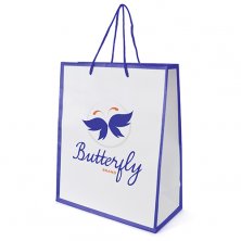 Promotional Printed Newquay Glossy Paper Bags for company events