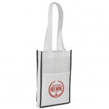 Promotional Custom Branded Non Woven Double Bottle Bags from eco material