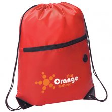 Promotional Headphone Slot Drawstring Bags for events