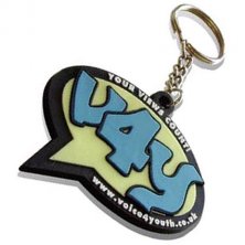 Bespoke Shaped Branded PVC Keyrings for Advertising