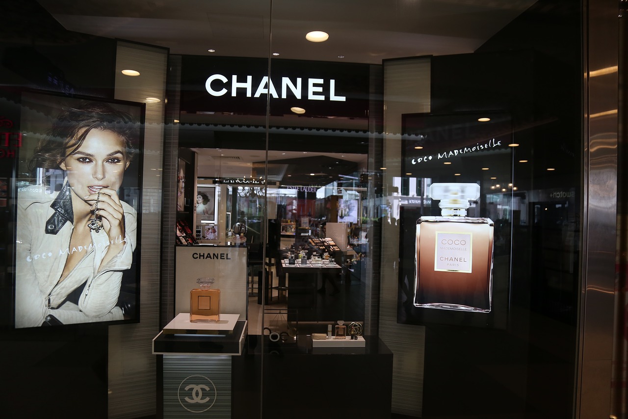 Chanel still uses black to help set it apart from other brands