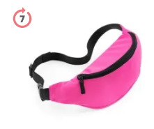 Waist Belt Bags in Pink