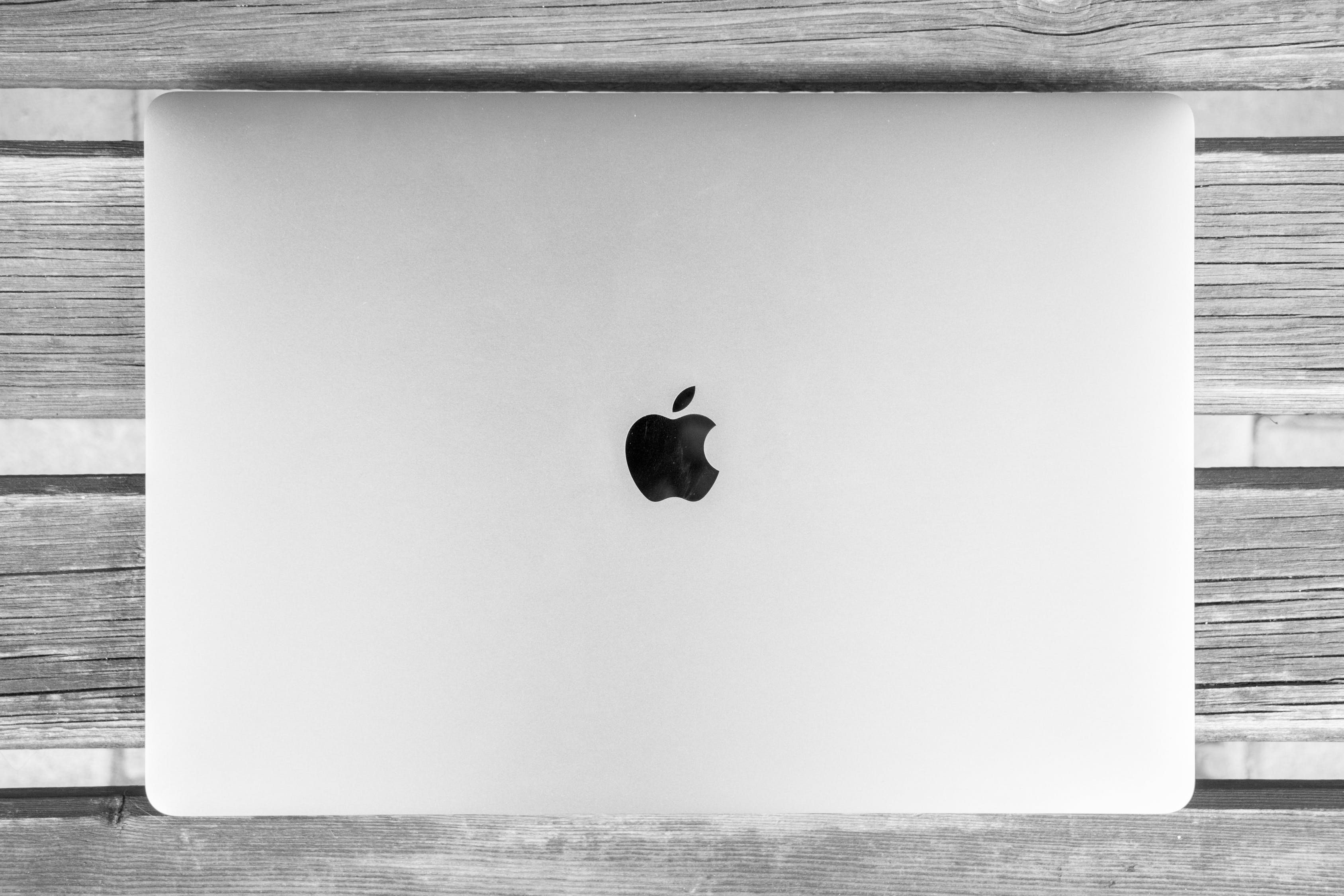 Apple's distinctive logo is black