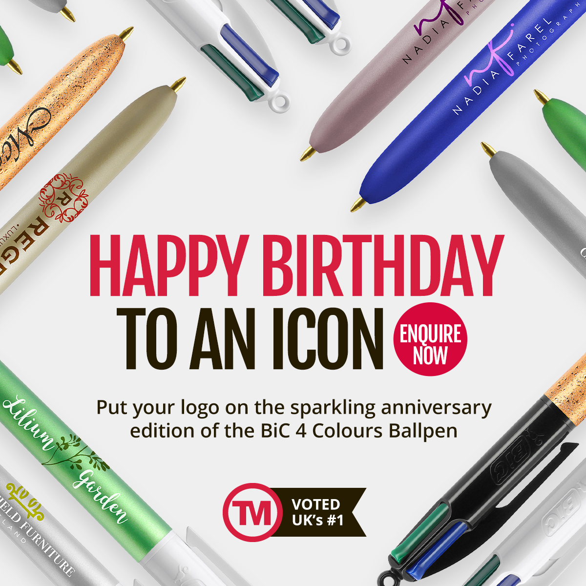 personalised bic 4 colour pen