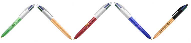 bic four colour glace pens