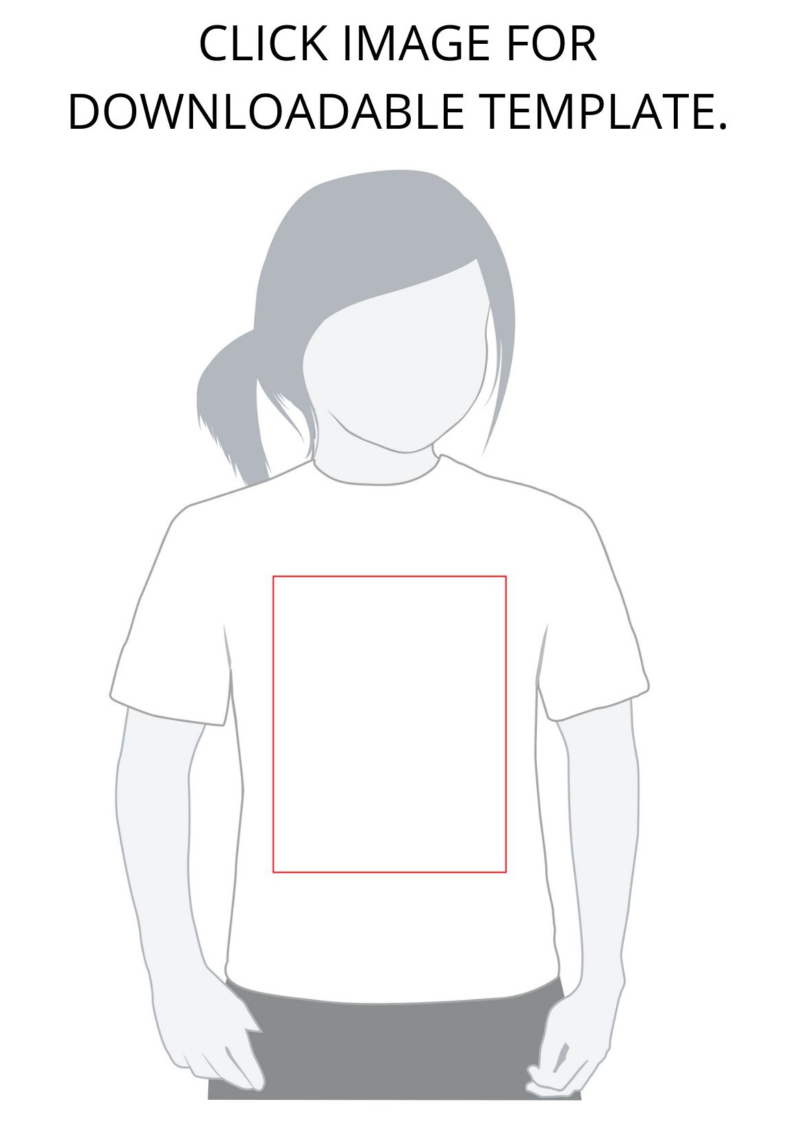 Girls' template for Total Merchandise T-shirt design competition