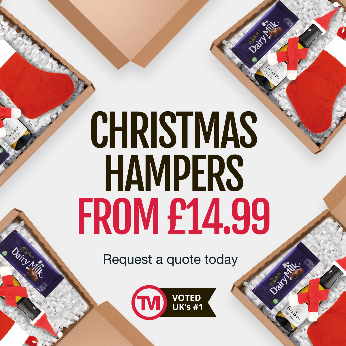 mailable corporate Christmas hampers