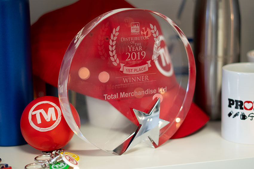 Total Merchandise wins promotional merchandise Distributor of the Year 2019