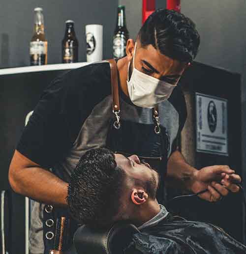 promotional social distancing products for UK barbers
