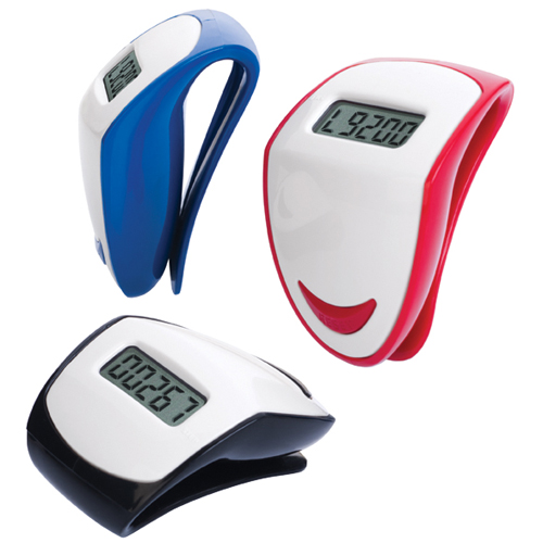 Walk Over Clip On Pedometers Printed Sports and Fitness Merchandise
