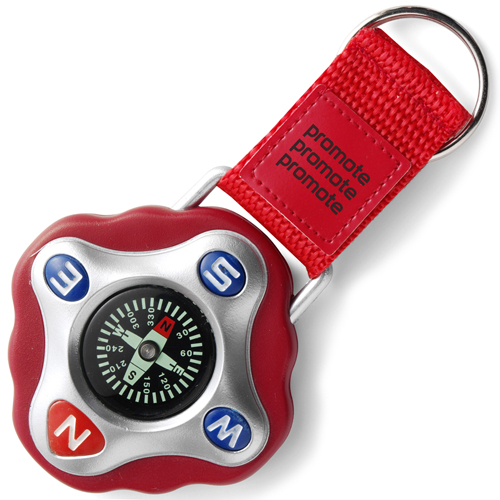 Plastic Compass Keyrings Printed Sports and Fitness Merchandise At