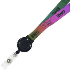 20mm Full Colour Lanyard with Pass Holder Reels