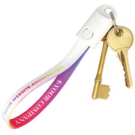 2 in 1 USB Keyring Strap Cables