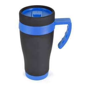 450ml Oregan Matt Black Travel Mugs