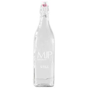 1 Litre Square Swing Top Glass Bottles