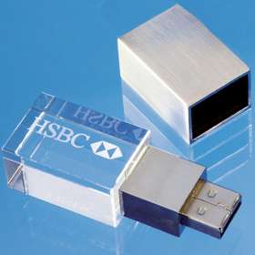 4GB Luxury Optical Crystal USB Flashdrives