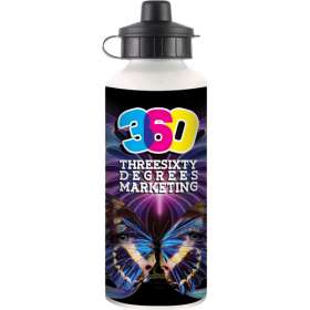 600ml Full Colour Metal Sport Bottles