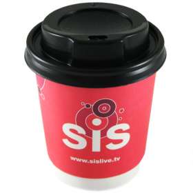 8oz Double Wall Paper Cups with Lids