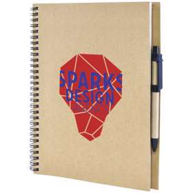 A4 Recycled Card Notebook and Pen