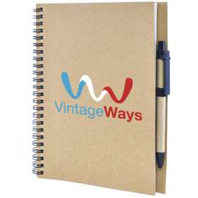A5 Recycled Card Notebook and Pen