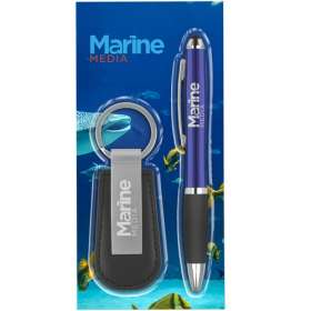 Contour Metal Stylus Pen and Keyring Sets