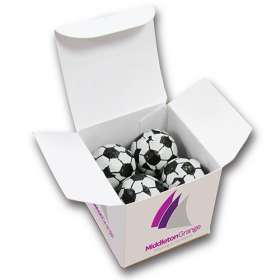 Foiled Chocolate Football Cubes