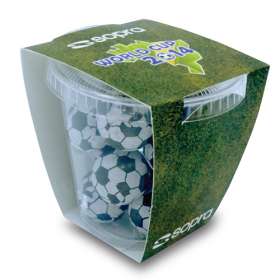 Foiled Chocolate Football Tubs