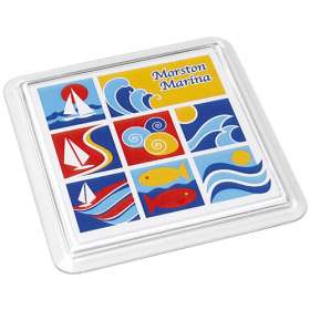 Full Colour Acrylic Square Coasters