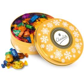 Gold Chocolate Share Tins