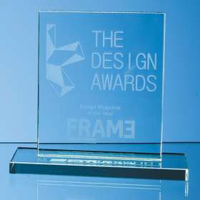 Medium Rectangle Jade Glass Awards