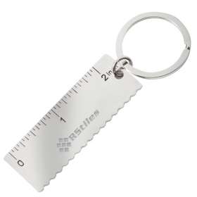 Metal Ruler Keyrings