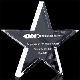 Optical Crystal Star Paperweights
