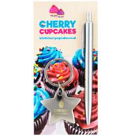 Pen and Star Keyring Sets