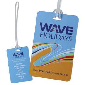 Double Sided Plastic Luggage Tags