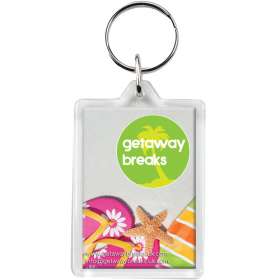 Plastic Rectangular Keyrings