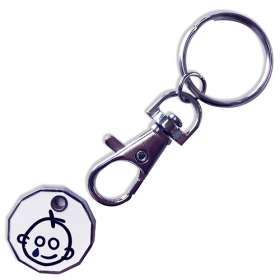 Printed Trolley Coin Token Keyring