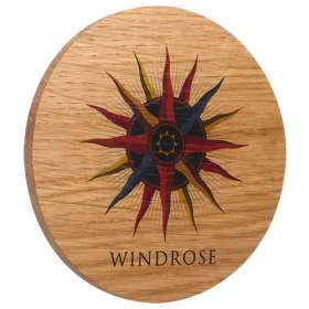 Cork Backed Real Wood Coasters