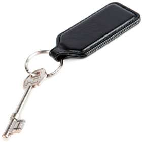 Rectangular Belluno PU Keyrings