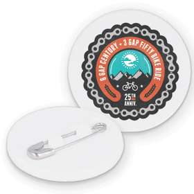 Recycled Plastic Circle Badges